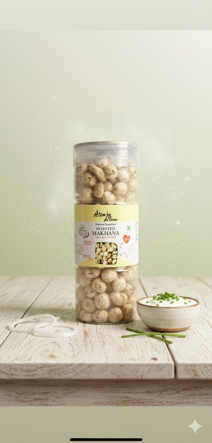 Roasted Makhana - Cream & Onion