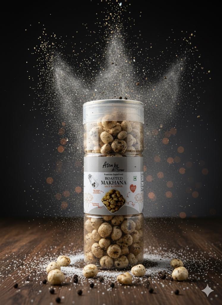 Roasted Makhana - Salt & Pepper